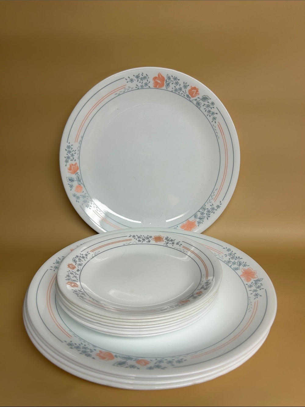 Corelle APRICOT GROVE dinnerware set of 13 pcs